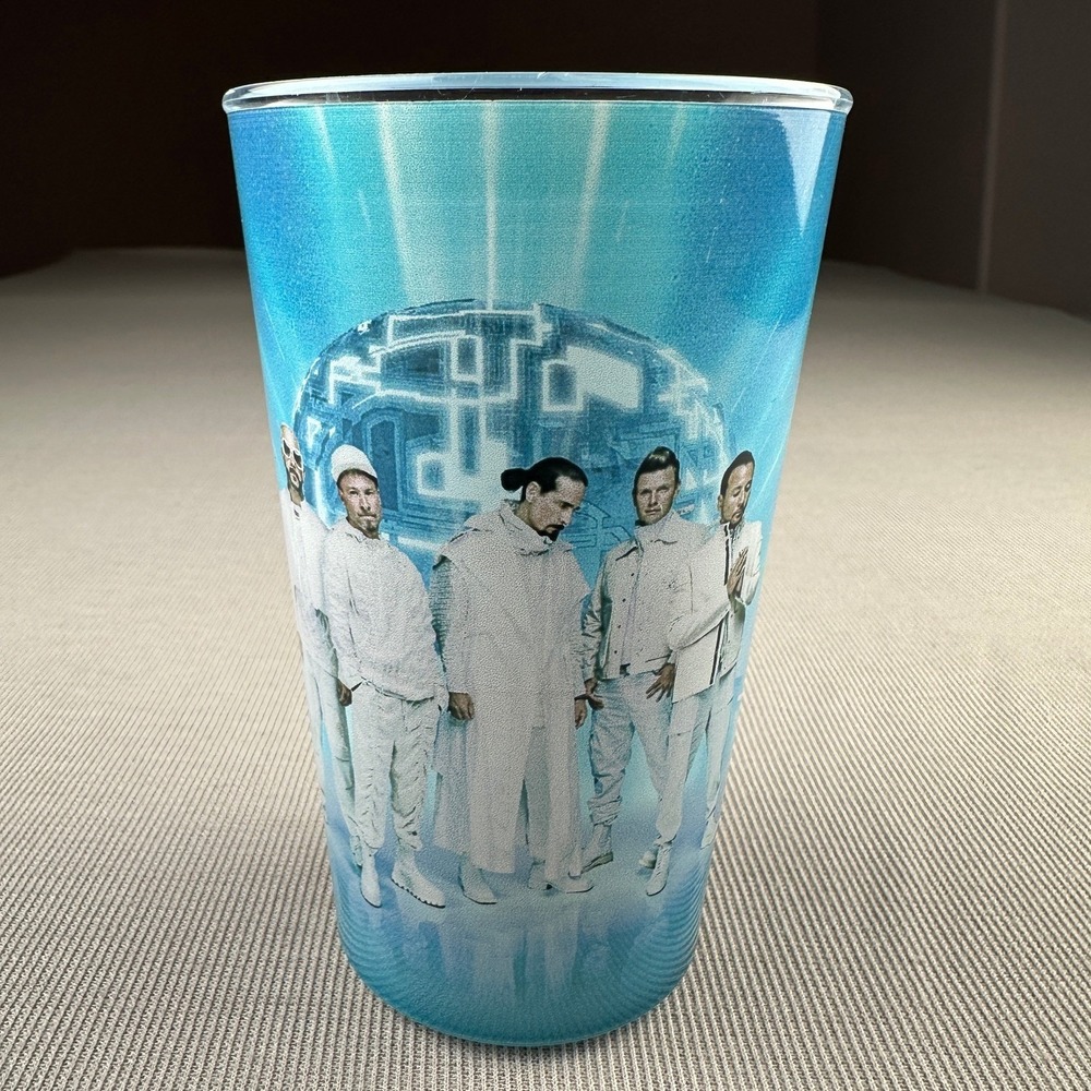 Backstreet Boys Into the Millennium Sphere Las Vegas Blue Souvenir Cup Tumbler